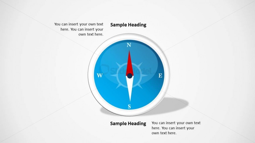PowerPoint Compass Clipart Pointing North