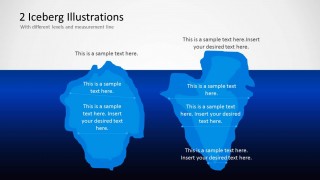 2 Iceberg Illustration Shapes for PowerPoint