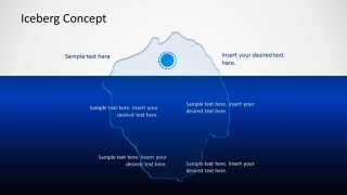 Iceberg PowerPoint Template with Blue Slide Design