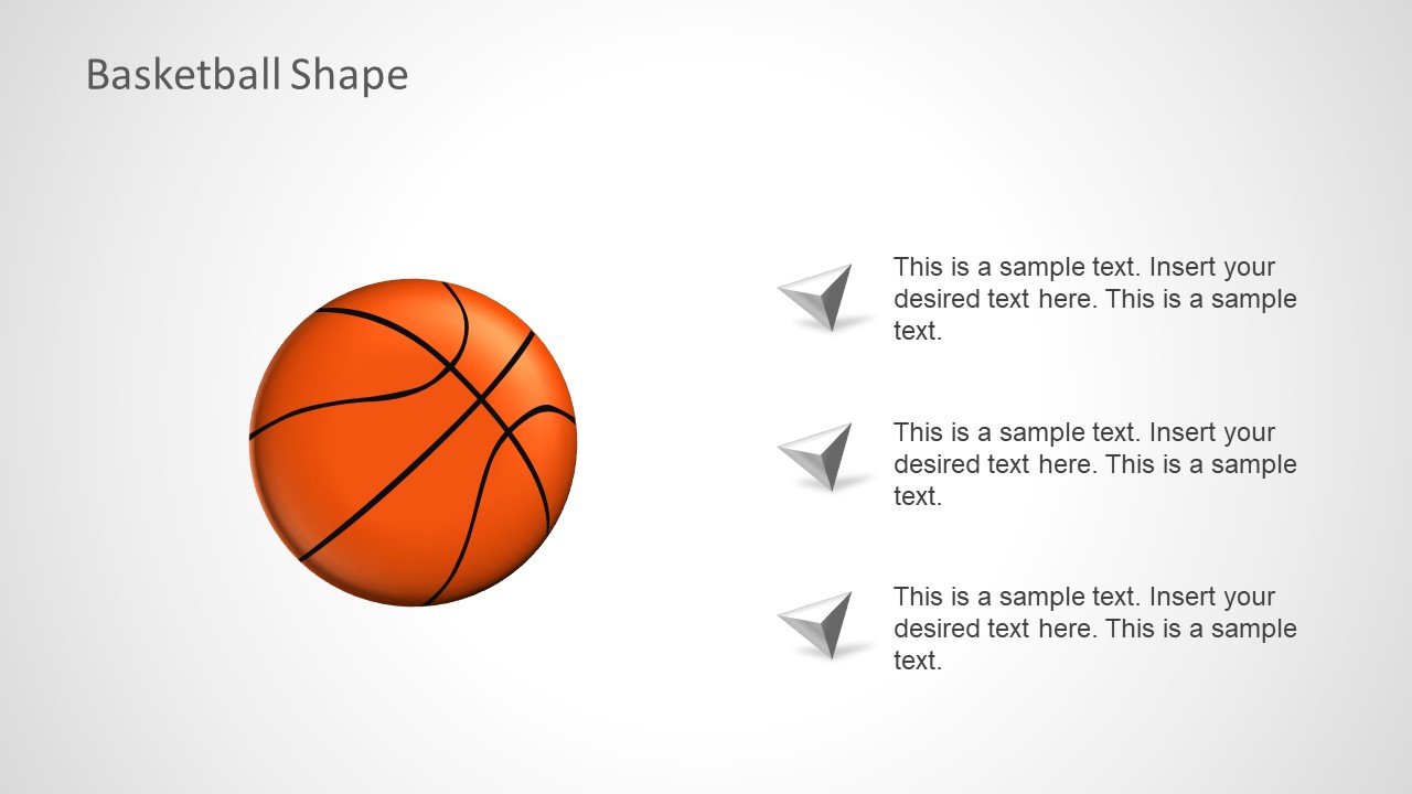 ik heb honger Ontspannend venijn Basketball PowerPoint Shapes - SlideModel