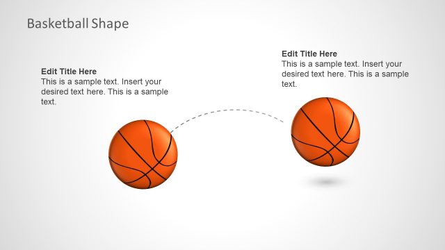 Basketball Bouncing Illustration in PowerPoint
