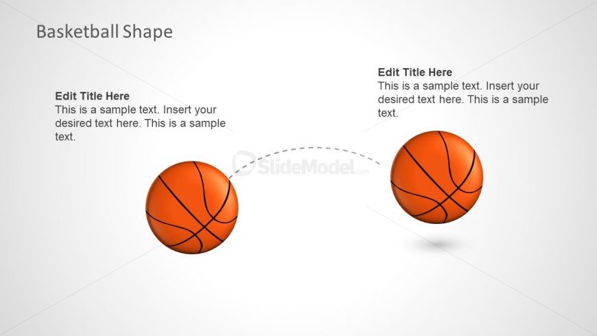 Template Depicting Basketball Bounce