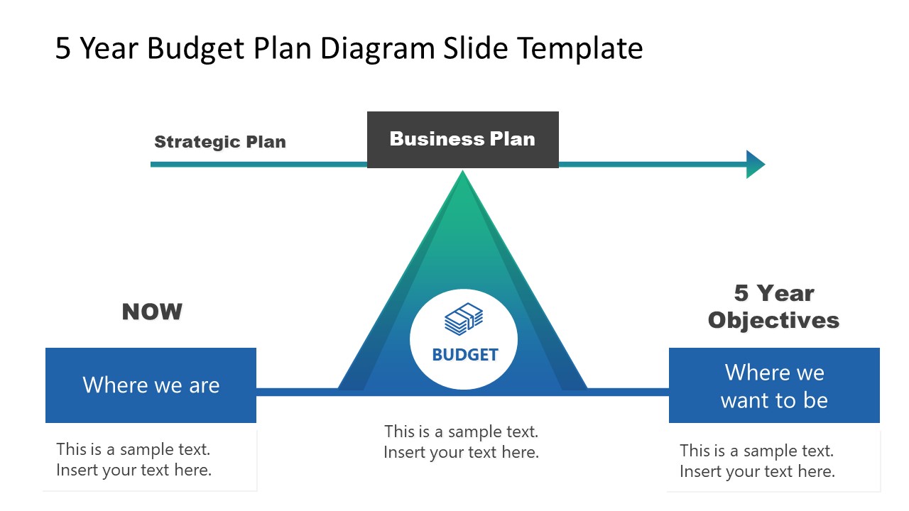 Simple Diagram for Budget Planning in PowerPoint