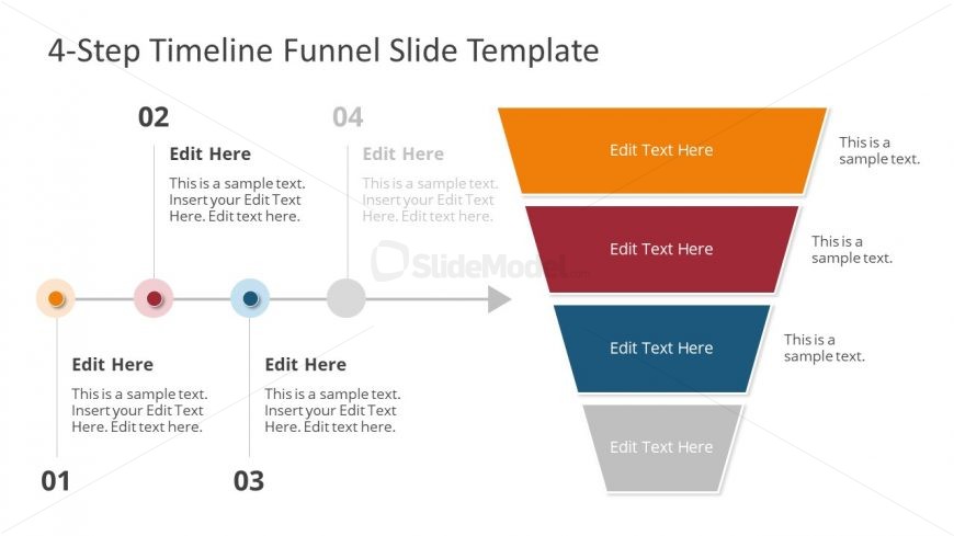 Timeline Funnel PowerPoint Layout