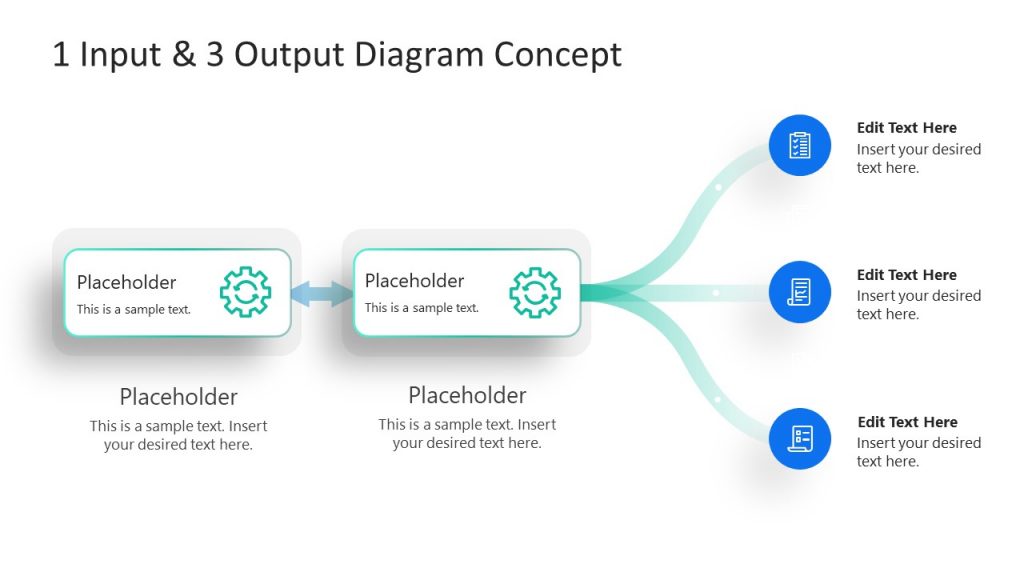 Infographic PowerPoint Template for 1 Input and Multiple Output ...