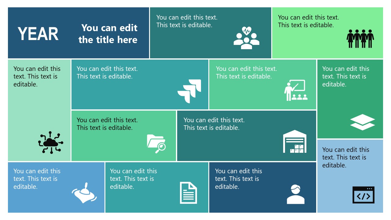 One Pager Accomplishment Slide Template For PowerPoint