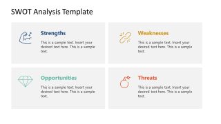 PowerPoint Slide Template for SWOT Analysis Presentation