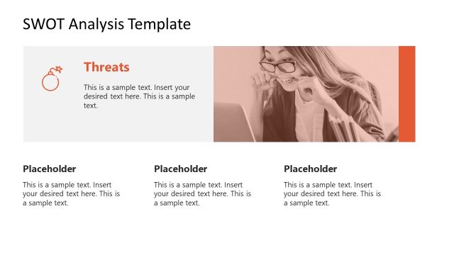 Threats Presentation Template – SWOT Analysis Presentation Layout