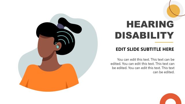 PPT Template Slide for Hearing Disability