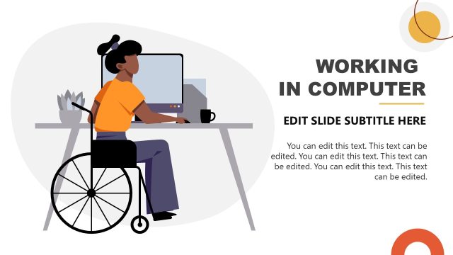 Working In Computer Slide for PowerPoint Presentation