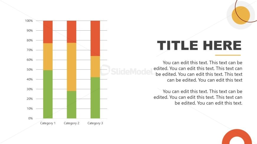 Bar Graph Slide for Diversity at Work Template for PowerPoint 