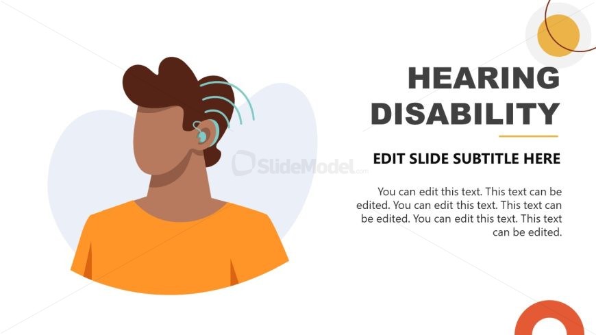 Editable Hearing Disability Slide 