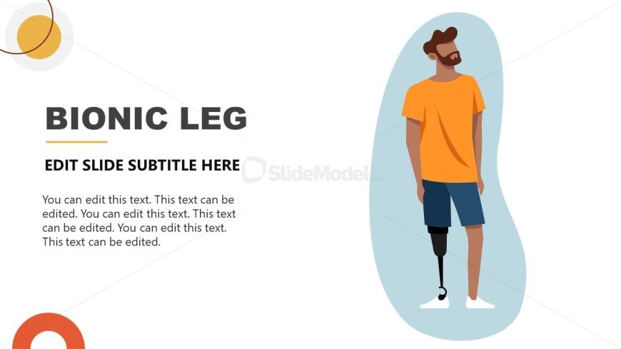 Slide for Bionic Leg with Human Character 