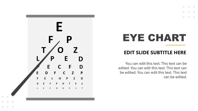 Eye Chart Slide for Eye Structure Presentation