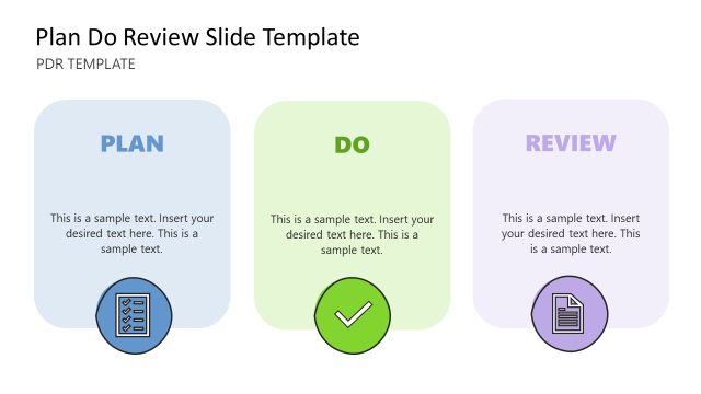 Customizable Plan Do Review Template for PowerPoint