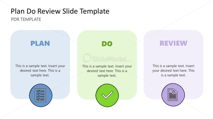 PDR Plan Do Review PPT Presentation Template