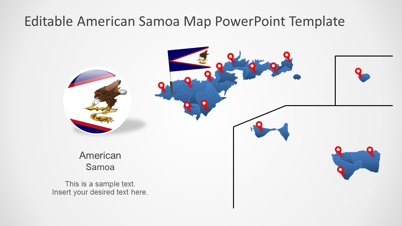 American Samoa PPT Map Slide 