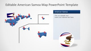 American Samoa Map Template for PowerPoint 