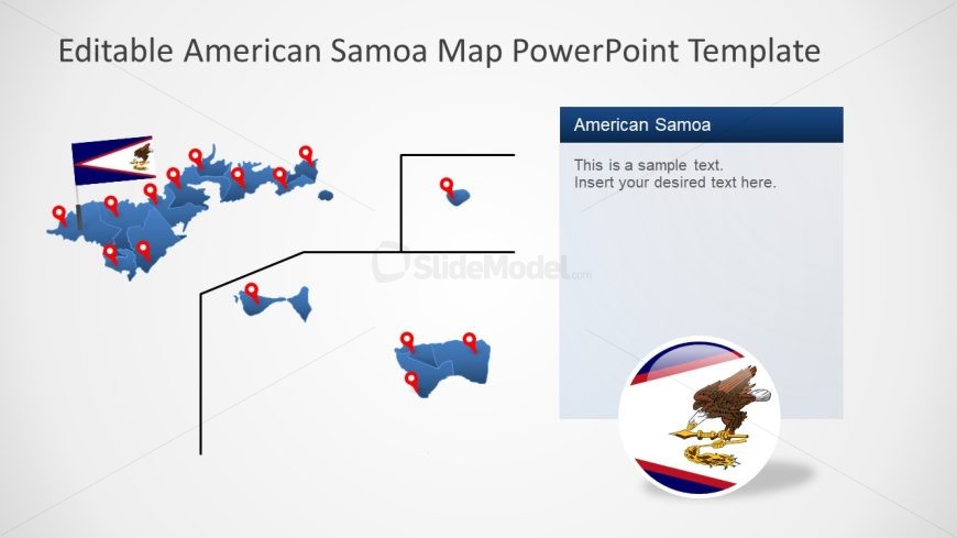 American Samoa Map Template for PowerPoint