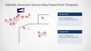 American Samoa Map Template Slide 