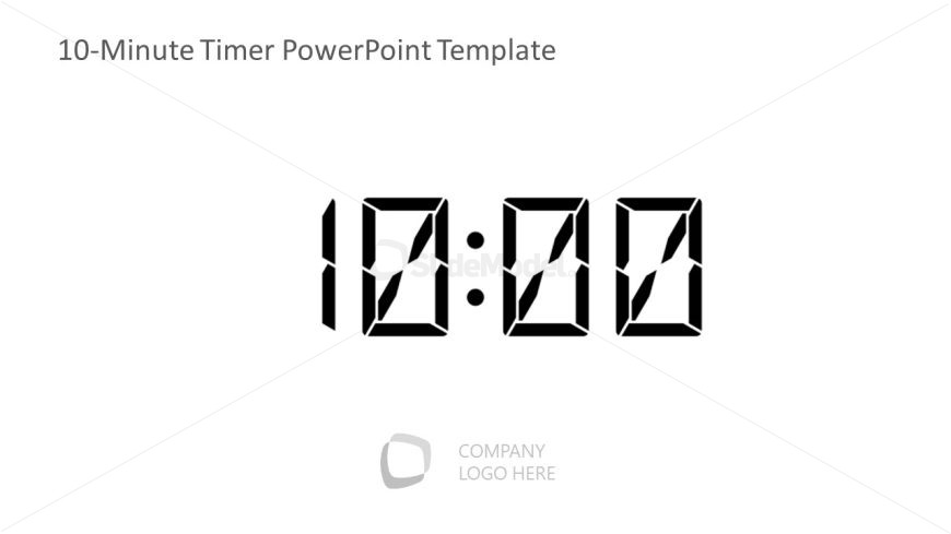 Animated 10-Minute Timer Slide Template