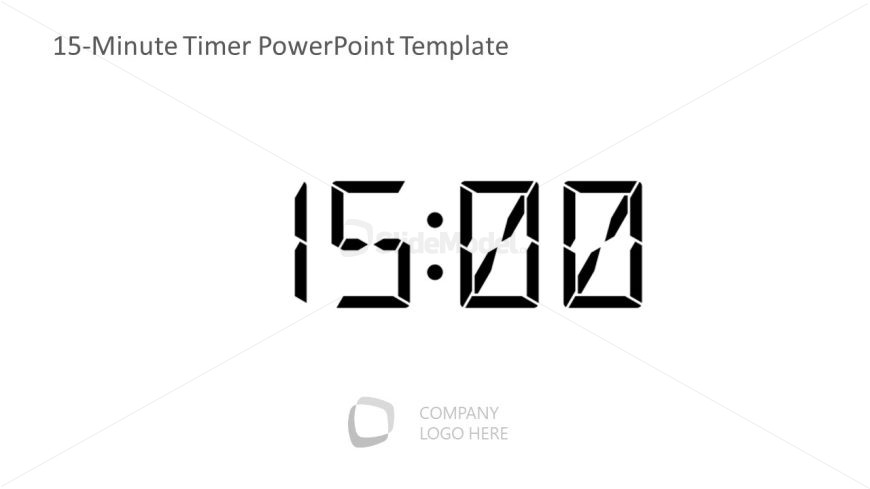 Customizable 15-Minute Timer Presentation Template