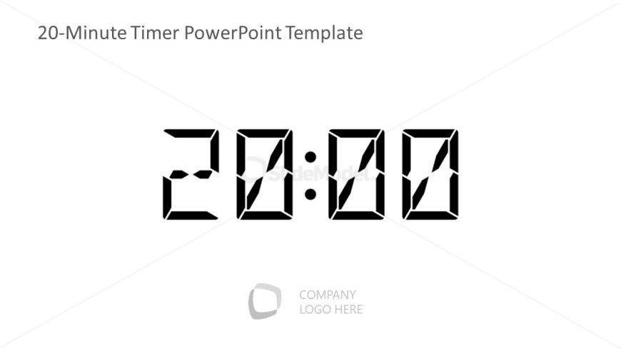 20-Minute Timer Template for Presentation