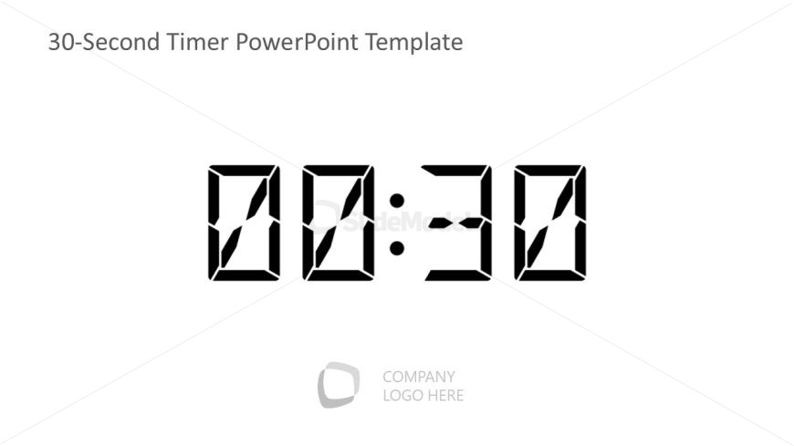 30-Second Timer Template PPT Slide
