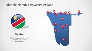 Editable Namibia PPT Map Template 