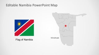Namibia Presentation Map Template 