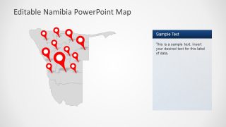 Namibia Map Template for PowerPoint 