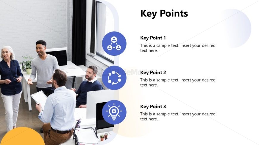 Corporate Culture PowerPoint Slide with Icons 