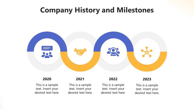 Company History and Milestones PPT Slide