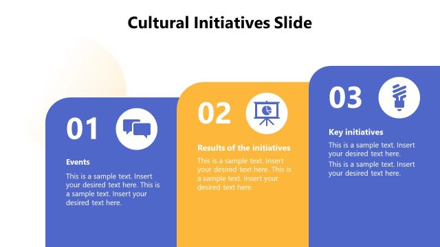 Cultural Intitaives PPT Slide – Corporate Culture Template