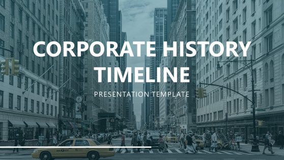 Animated Corporate History Timeline PowerPoint Template