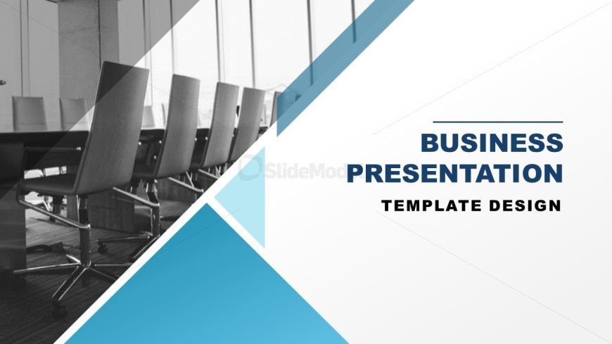 Professional Blue Business Presentation Slide