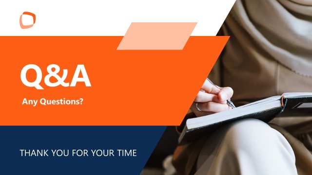 Q&A Template Slide – Modern Dissertation Template