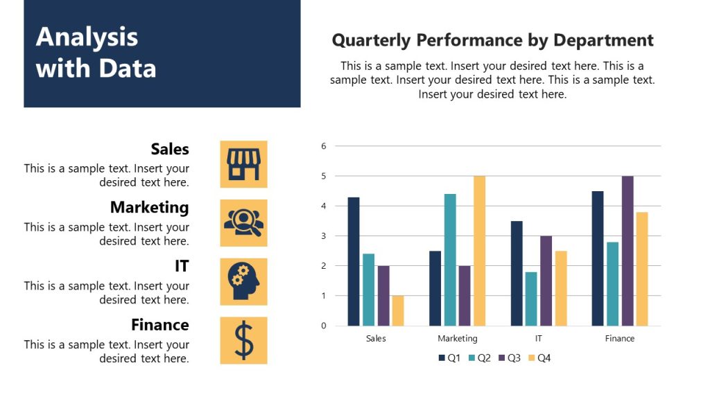 Powerpoint Vision Visualizations Editable Analysis with Data Visualizations Slide - SlideModel