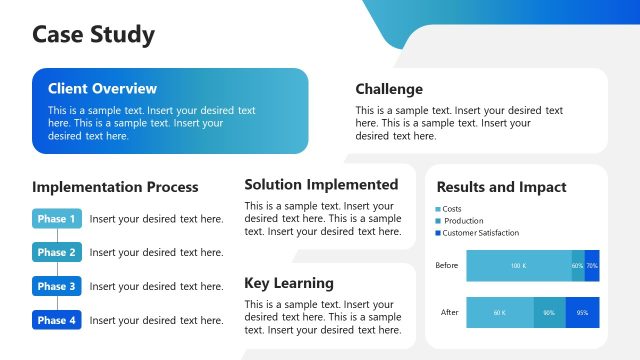 Case Study Slide with Multiple Segments