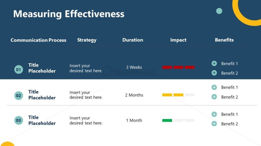 Graphical Icons Slide - Internal Communication Template 