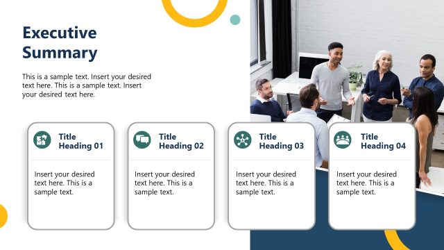 Executive Summary Slide – Internal Communication Template