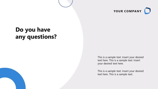 Slide for Questions – Customer Analysis Template