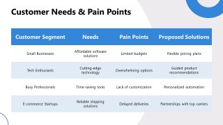 Slide with Table Diagram PPT Slide 