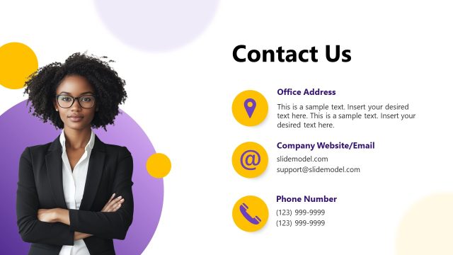 Contact Us Slide – Minimalist Company Profile Template