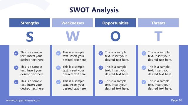 SWOT Analysis PowerPoint Slide – Business Corporate Presentation