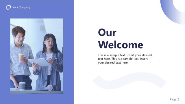 Welcome PowerPoint Slide – Business Corporate Template