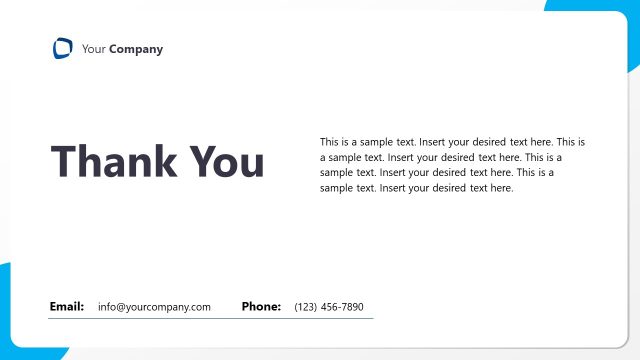 Thank You Slide – Project Sprint Review Template