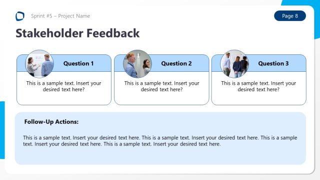 Stakeholder Feedback Slide -Project Sprint Review PPT Template - SlideModel