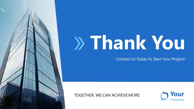 Thank You Slide – Capability Statement PPT Slide