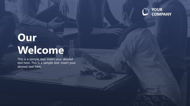 Our Welcome Slide – All Hands Strategy Session Slide